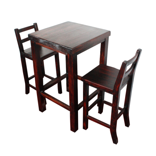 定制實(shí)木炭化酒吧臺(tái) 炭燒椅