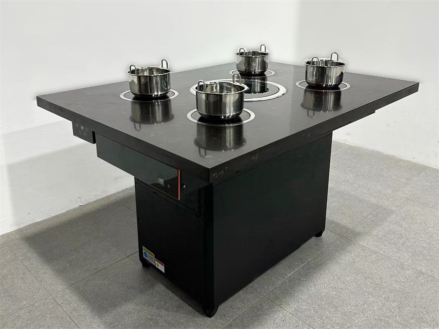 自助餐廳一人一鍋小火鍋無煙烤涮一體桌