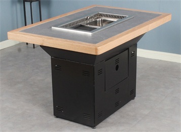 無煙涮烤涮一體火鍋?zhàn)繽商用烤涮一體桌