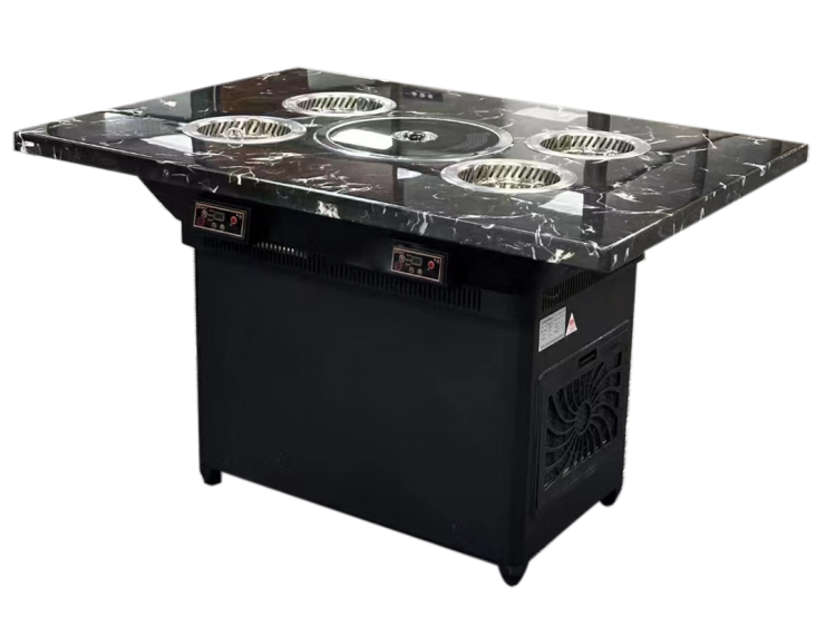 一人一鍋小火鍋大理石無煙烤涮一體桌