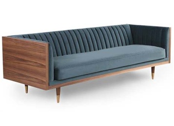 新中式會(huì)所胡桃木簡約沙發(fā)家具