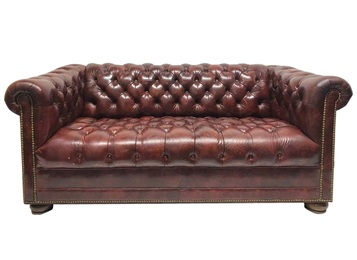 高檔會所輕奢真皮雙人沙發(fā)