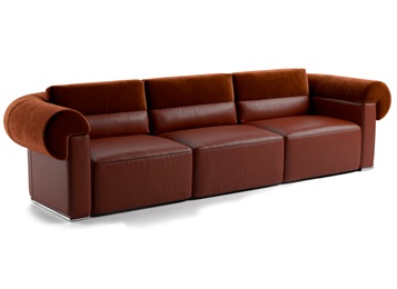 水療會所大廳絨皮時尚沙發(fā)