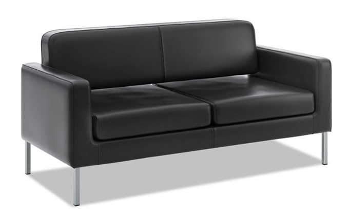 俱樂(lè)部會(huì)所現(xiàn)代不銹鋼雙人沙發(fā)