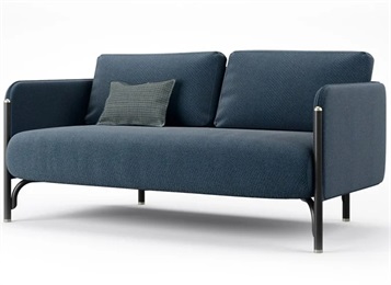 酒店會(huì)所現(xiàn)代簡約風(fēng)棉麻布藝沙發(fā)