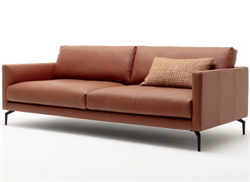 酒店意式現(xiàn)代極簡(jiǎn)不銹鋼皮革沙發(fā)