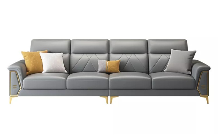 高級(jí)會(huì)所包房靠背可調(diào)節(jié)意式皮革沙發(fā)