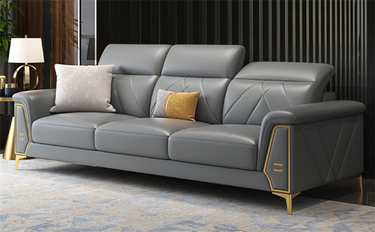 高級(jí)會(huì)所包房靠背可調(diào)節(jié)意式皮革沙發(fā)