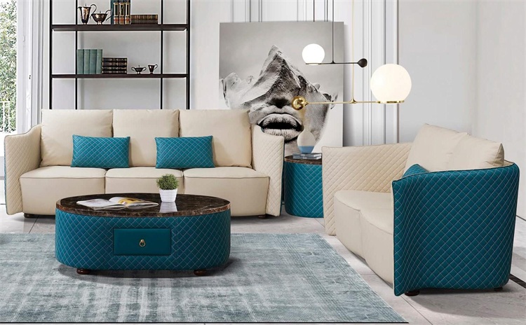 酒店會所意式休閑極簡免洗科技布沙發(fā)