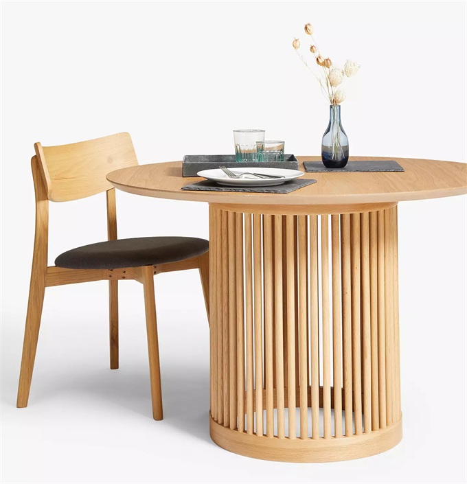 新中式會所田園風(fēng)格實木桌子家具