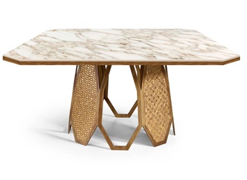 會(huì)所現(xiàn)代個(gè)性不銹鋼大理石桌子