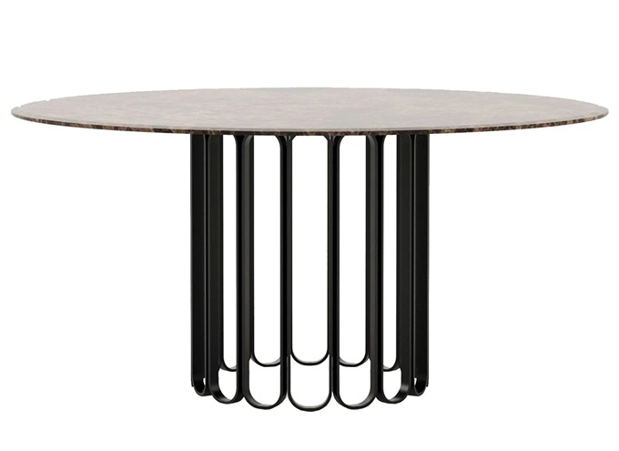 高端會(huì)所現(xiàn)代時(shí)尚實(shí)木不銹鋼桌子