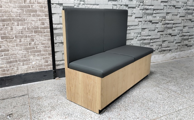 火鍋店中式休閑實(shí)木卡座