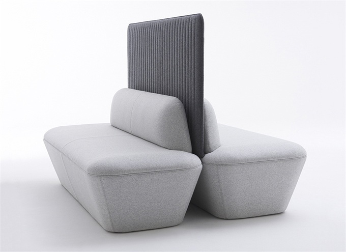 火鍋店休閑布質(zhì)軟包雙面卡座