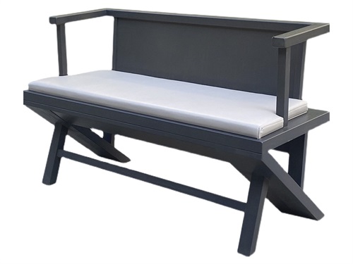 火鍋店時尚實木雙人位卡座沙發(fā)