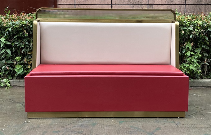 火鍋店時尚輕奢雙人卡座沙發