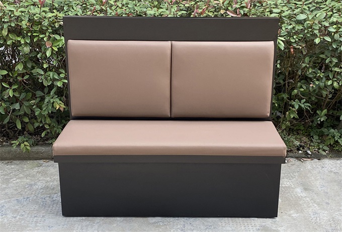 牛肉火鍋時尚實木雙人位卡座沙發(fā)