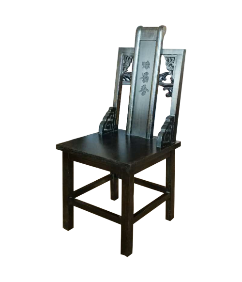 高檔雕花仿古做舊實(shí)木火鍋椅
