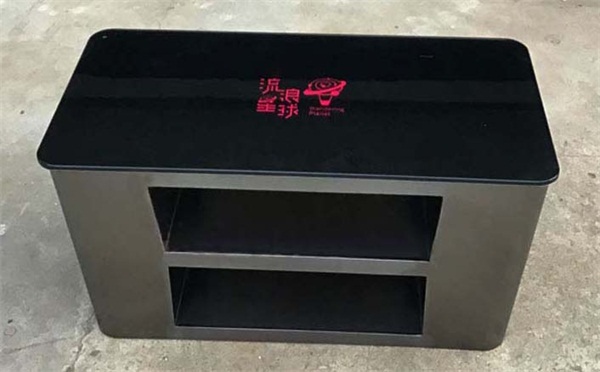 KTV酒吧發(fā)光不銹鋼鋼化玻璃夜場茶幾桌子