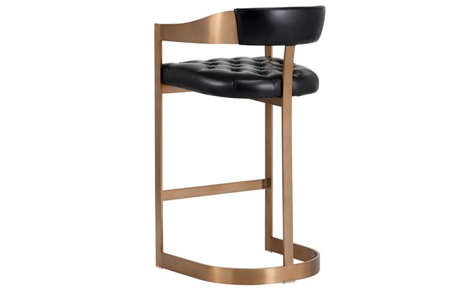 現(xiàn)代不銹鋼高腳酒吧椅_英倫酒吧靠背椅