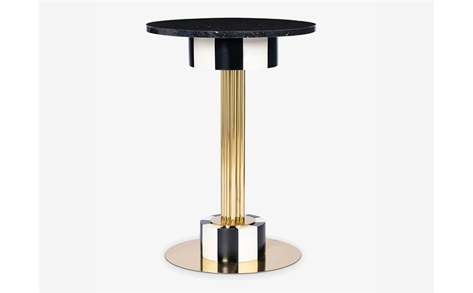 潮流小酒吧北歐輕奢大理石吧臺(tái)小圓桌