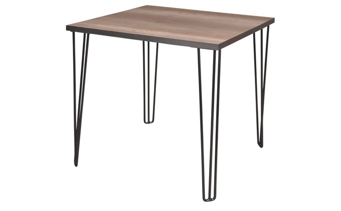 復(fù)古清吧簡(jiǎn)約鐵藝實(shí)木正方形吧臺(tái)