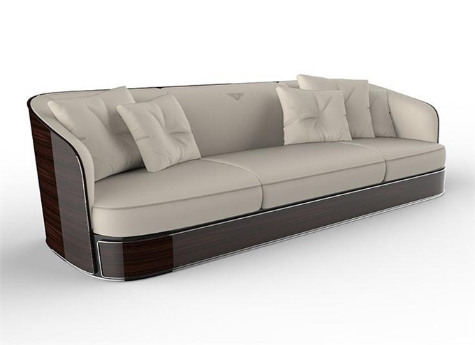 音樂(lè)酒吧高檔皮革實(shí)木沙發(fā)