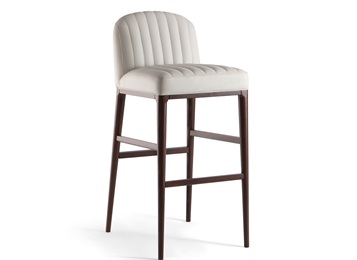 現(xiàn)代輕奢酒吧家具實木皮藝吧椅