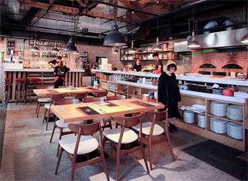 仿古實(shí)木音樂(lè)餐吧桌椅酒吧桌椅