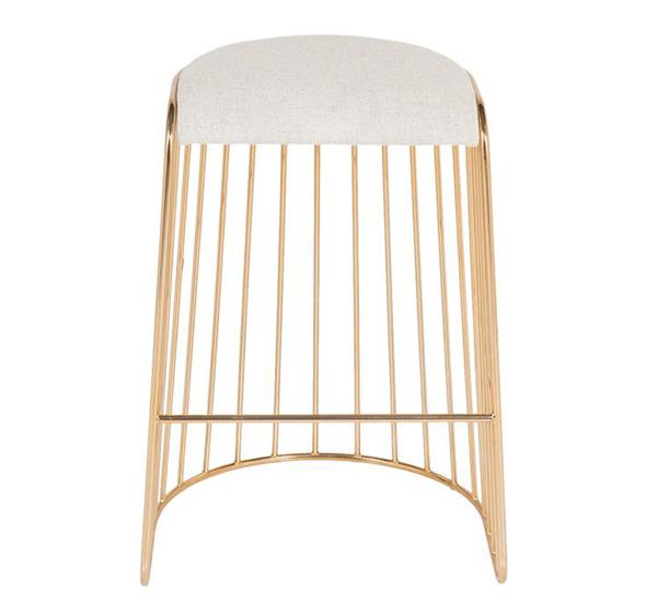 現代時尚酒吧不銹鋼高腳椅家具