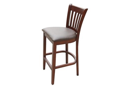 美式實木咖啡館吧椅 收銀椅前臺凳子