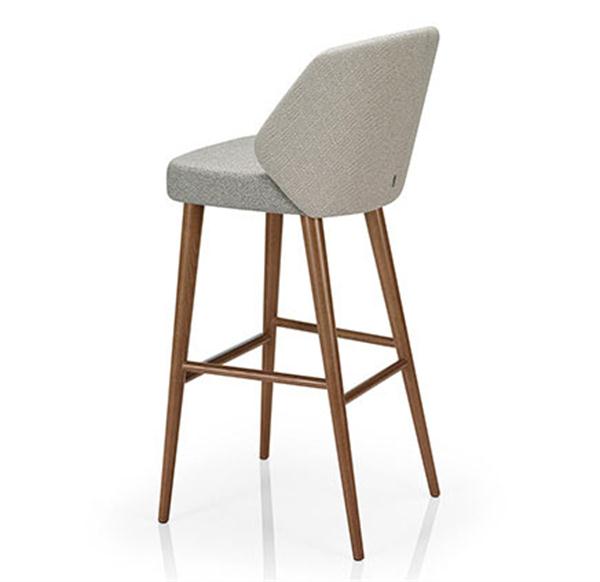 現代休閑中式實木吧椅咖啡廳家具