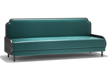 北歐咖啡店現代鐵藝卡座沙發