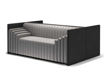 現代咖啡廳特色扶手時尚輕奢卡座沙發 