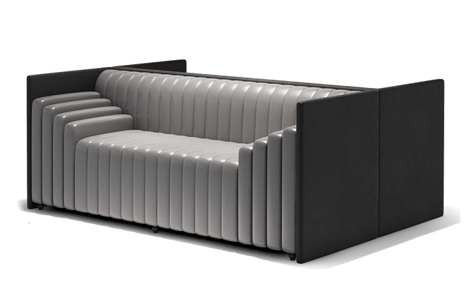 現(xiàn)代咖啡廳特色扶手時(shí)尚輕奢卡座沙發(fā)