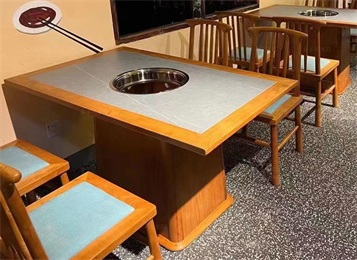 火鍋店實(shí)木下沉式電磁爐火鍋?zhàn)?
                                                title=