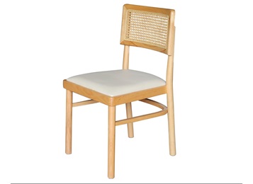 經(jīng)典木質(zhì)編藤咖啡廳餐椅