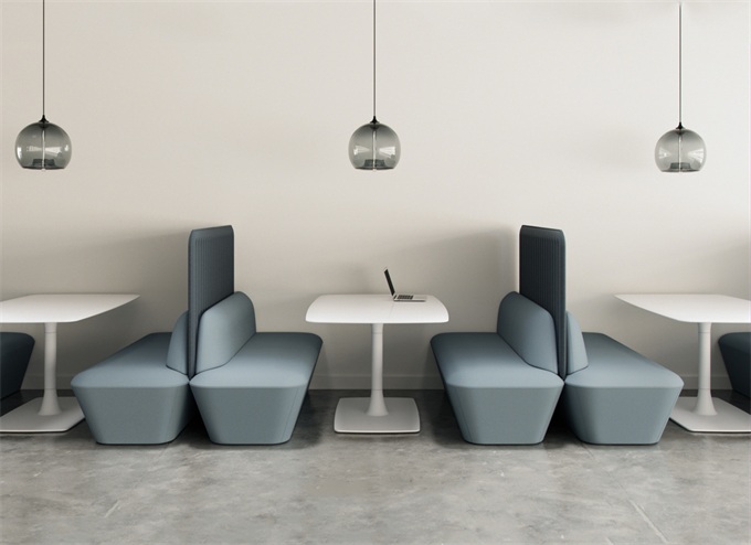 公司食堂巖石板時(shí)尚簡約餐桌椅