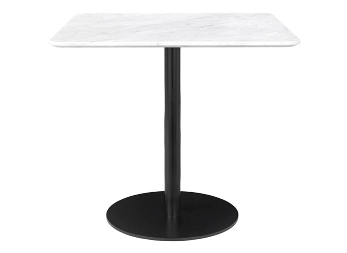 企業(yè)食堂大理石桌面極簡鐵藝桌子