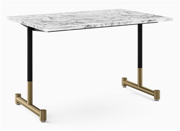 企業員工食堂不銹鋼桌腳大理石餐桌