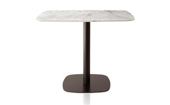 企業(yè)單位食堂4人位時尚大理石餐桌