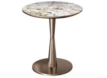 學(xué)校食堂時(shí)尚高端圓形大理石餐桌