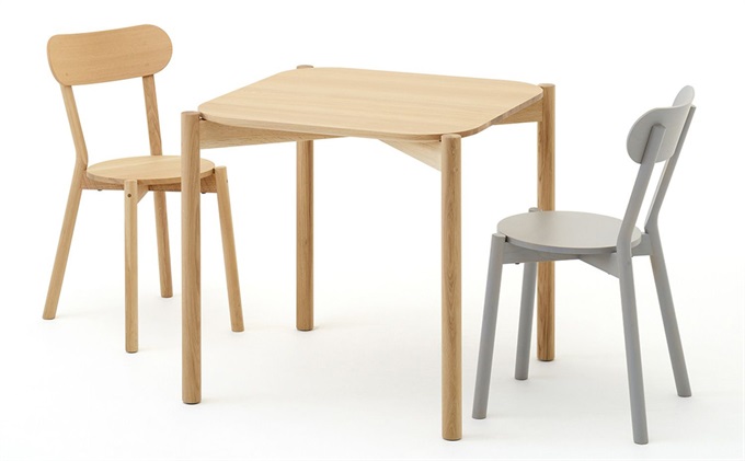 企業公司食堂簡約實木餐桌