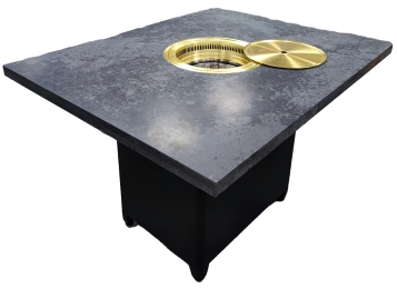 韓式烤肉店下排煙烤肉桌_無(wú)煙炭火烤肉桌