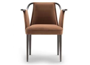 咖啡廳靠背扶手簡約時尚實木椅子