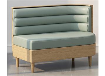 簡約清新西餐廳卡座沙發(fā)組合