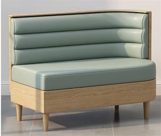 簡約清新西餐廳卡座沙發(fā)組合