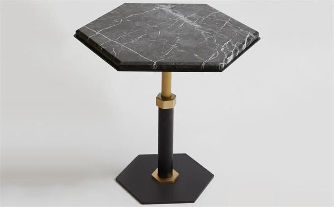 特色西餐廳奶茶店輕奢不銹鋼桌子