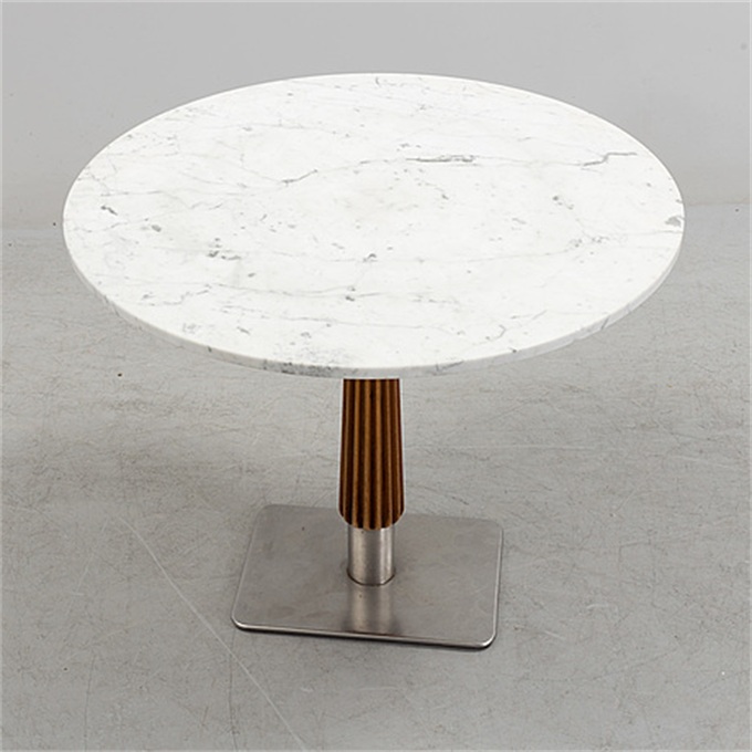 北歐西餐廳簡(jiǎn)約時(shí)尚大理石餐桌