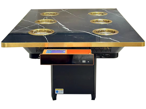 自助餐廳商用6人位一人一鍋無煙凈化小火鍋桌